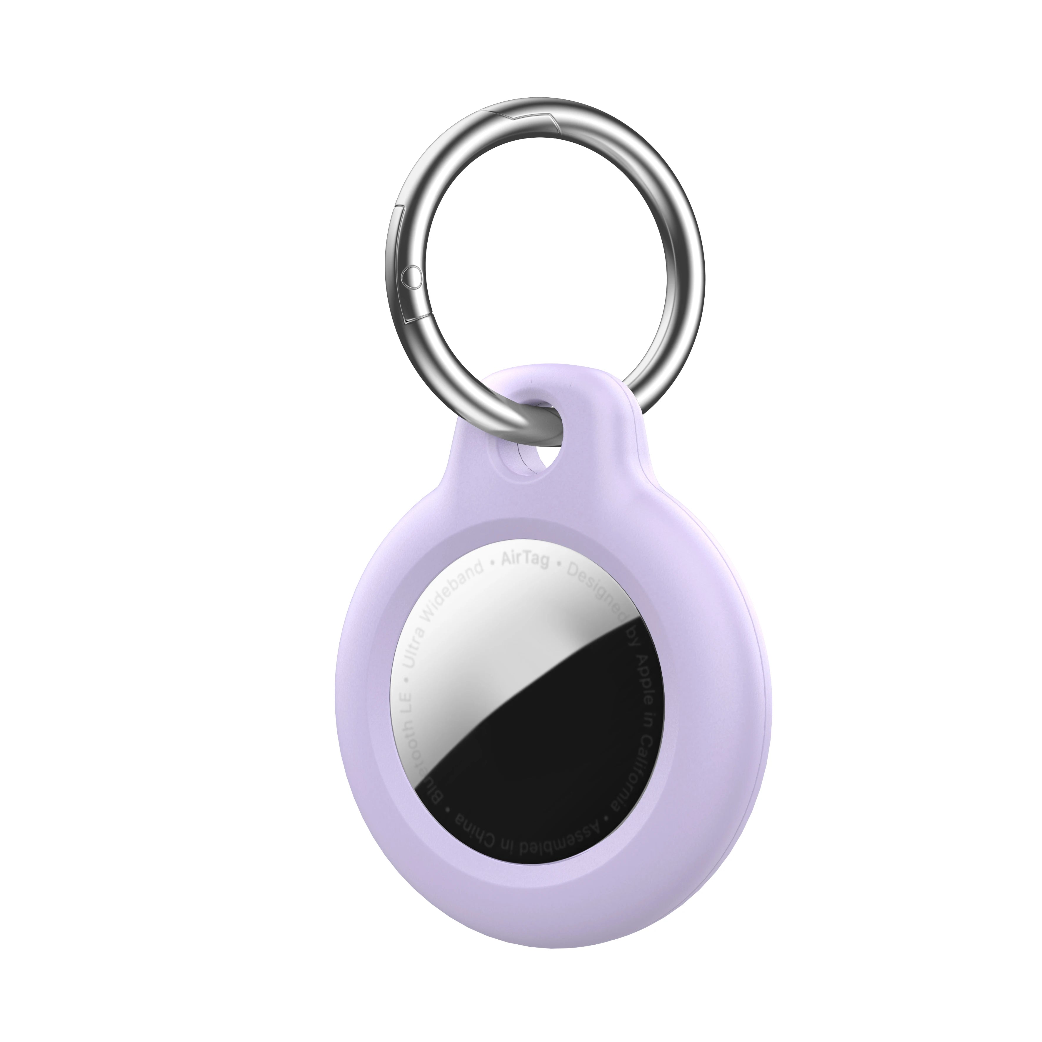 Case for Apple Air tag Holder with Keychain Protective Shell Tracker Accessories Hard PC AntiDrop Airtags Key Chain Air tag Case