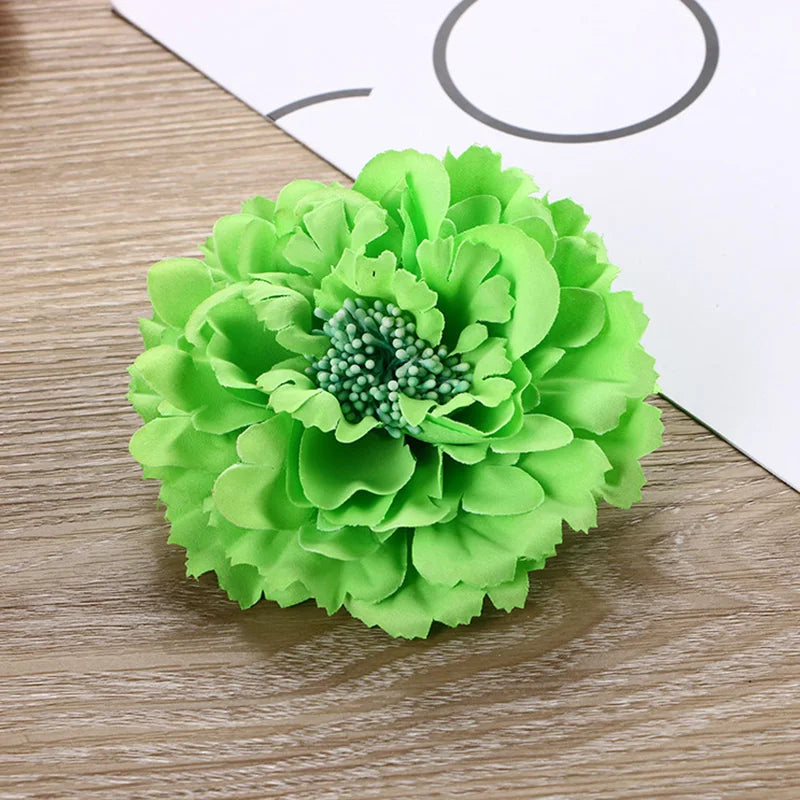Spring Summer Simulated Peony Flowers Hair Claw Clip Headdress Women Girls Korean Sweet Colored Floral Hairpin Hair Accessories