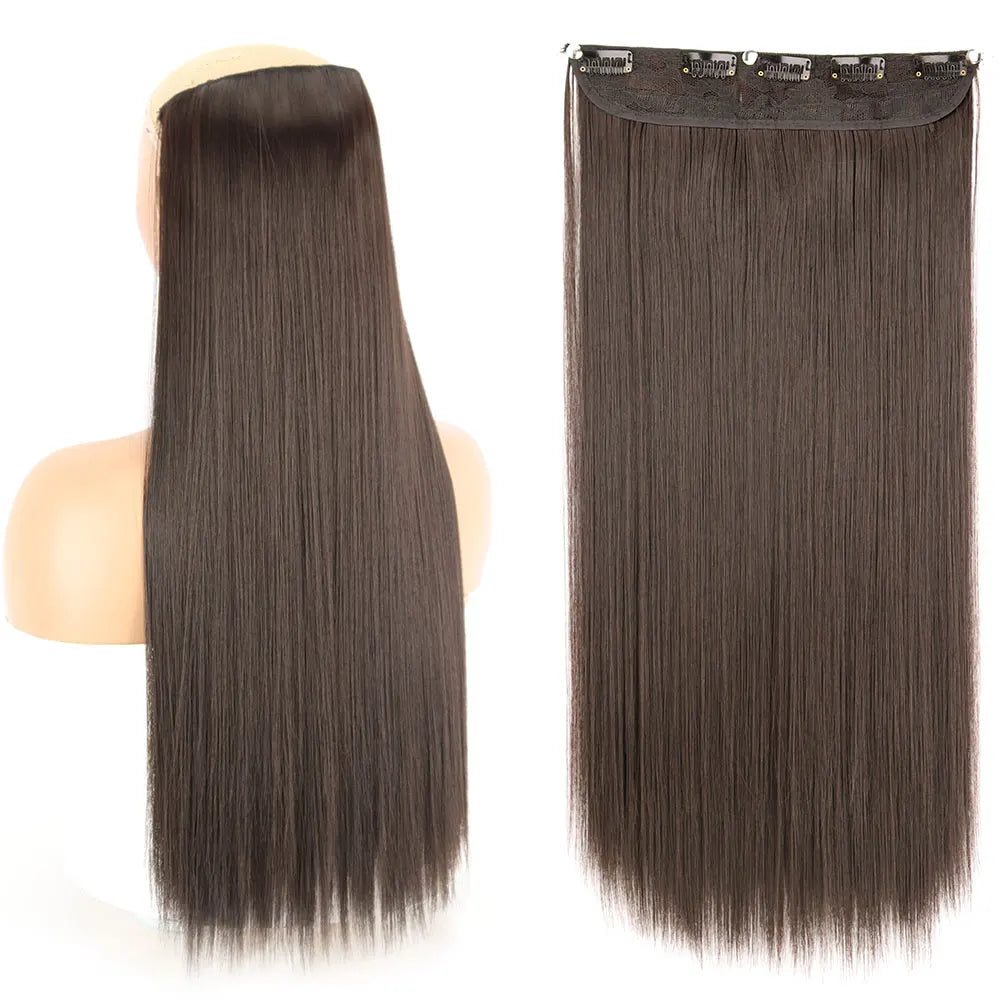 Synthetic Clip In Hair Extensions 80cm Long