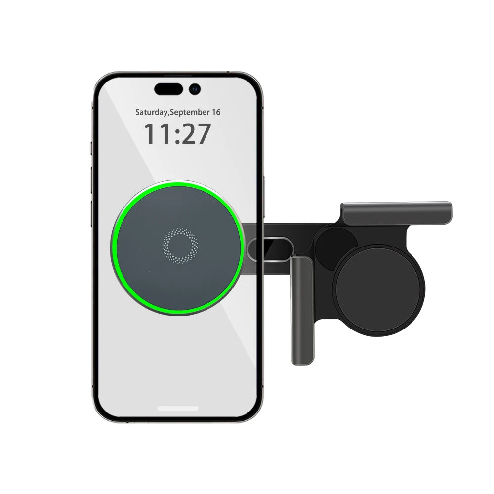 for Tesla Model Y Launch 2025 Model 3 HIGHLAND 2024 Cybertruck BYD Car Phone Mount Holder 15W Magnetic Magsafe Wireless Charger