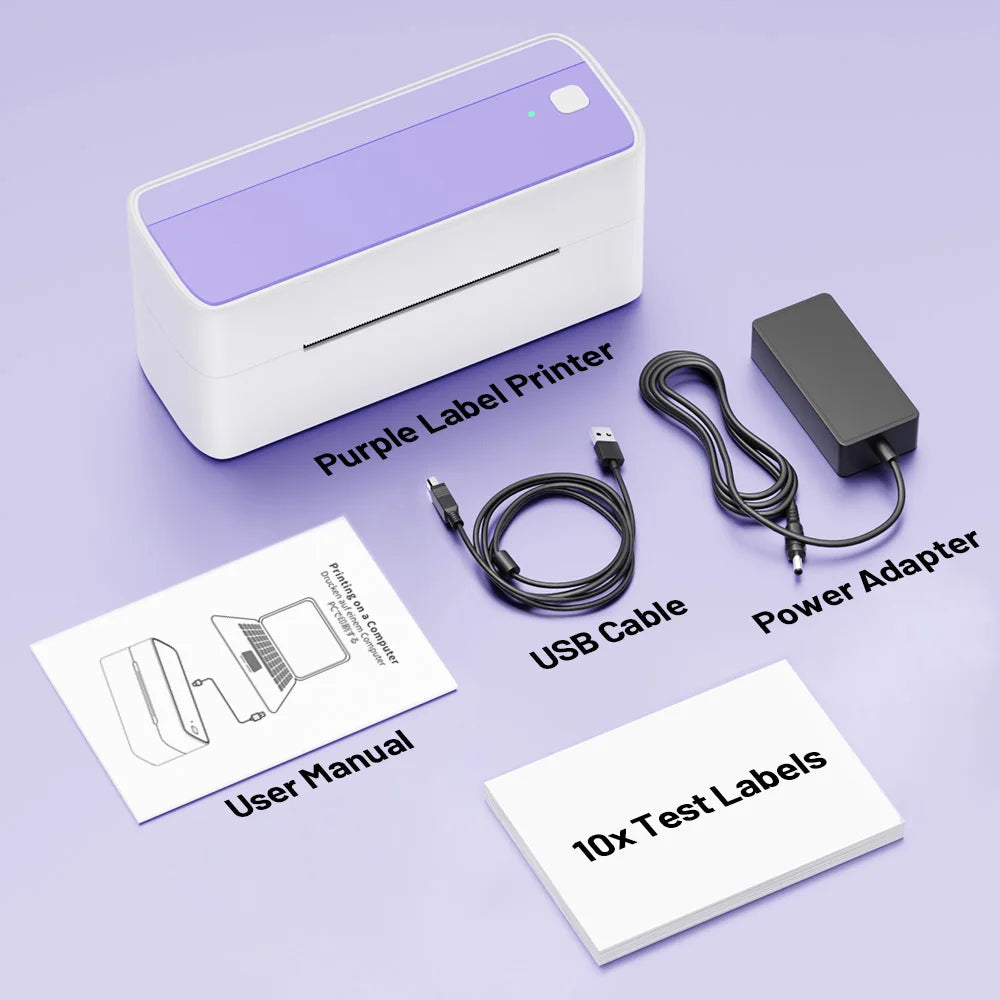 Phomemo 241 Portable Printer Thermal Label Printer Wireless Bluetooth Shipping Label Printer Compatible with Mobile PC Wide Used