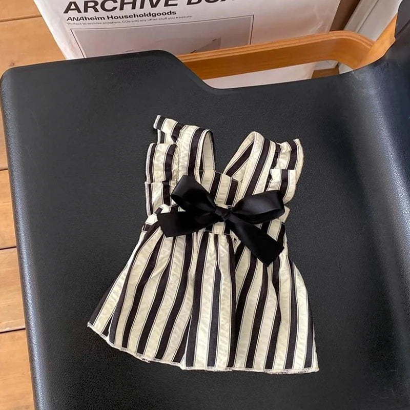 Fashion Dog Dress Dot Pet Dog Clothes Summer Suspender Puppy Skirt Chihuahua Yorkie Bichon Clothing Girl Dog Costume Cat Dresses