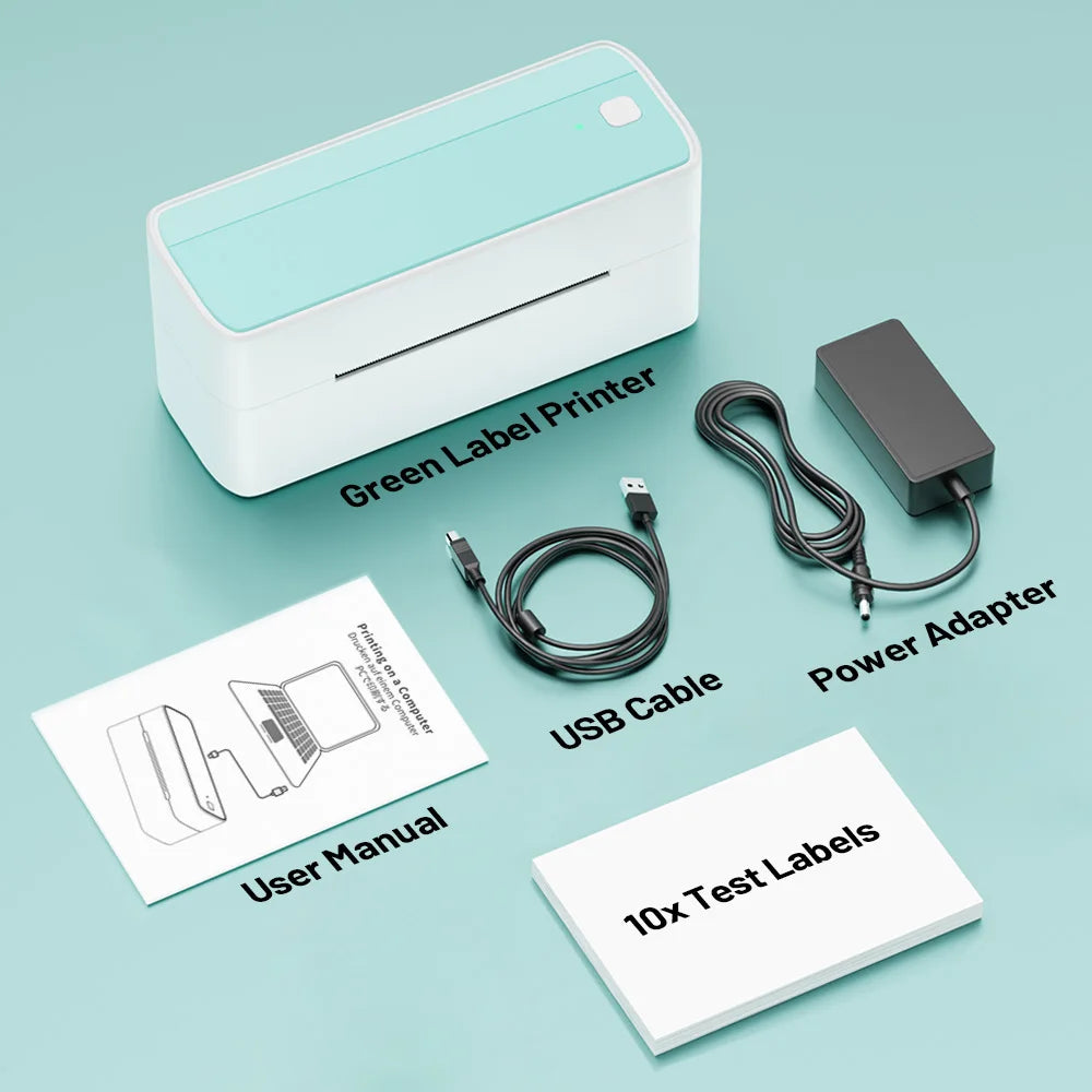 Phomemo 241 Portable Printer Thermal Label Printer Wireless Bluetooth Shipping Label Printer Compatible with Mobile PC Wide Used