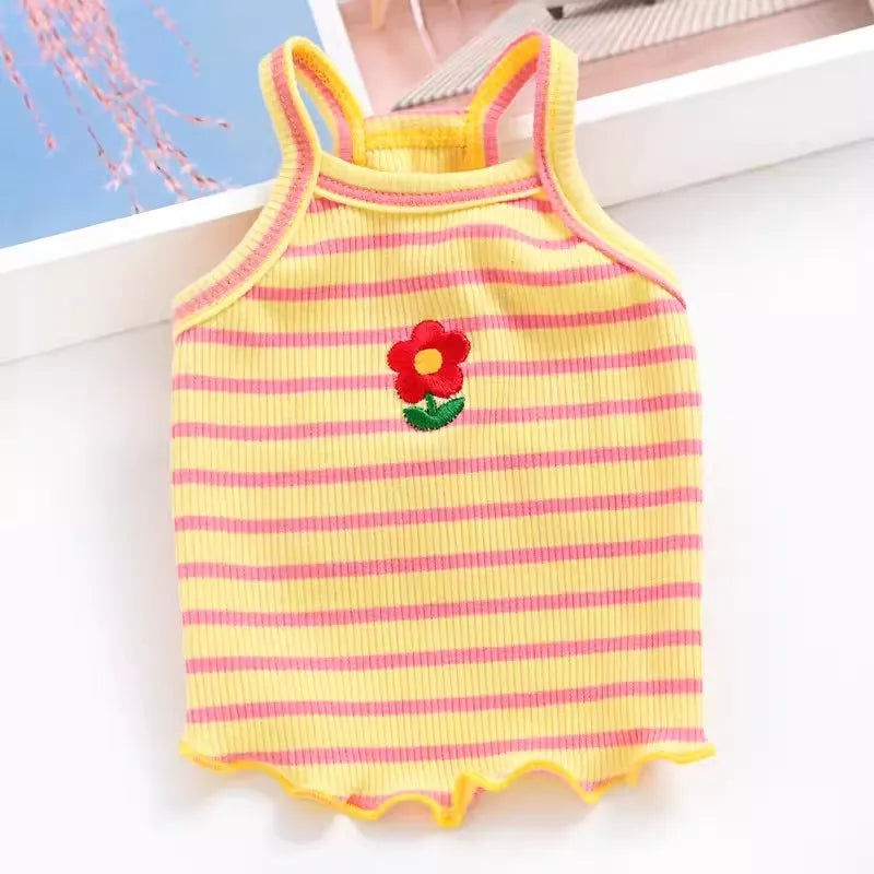 Small Dog Dresses Princess Clothes for Puppy Vest Floral Costume for Medium Pet Pomeranian Chihuahua Ropa Perro Skirt