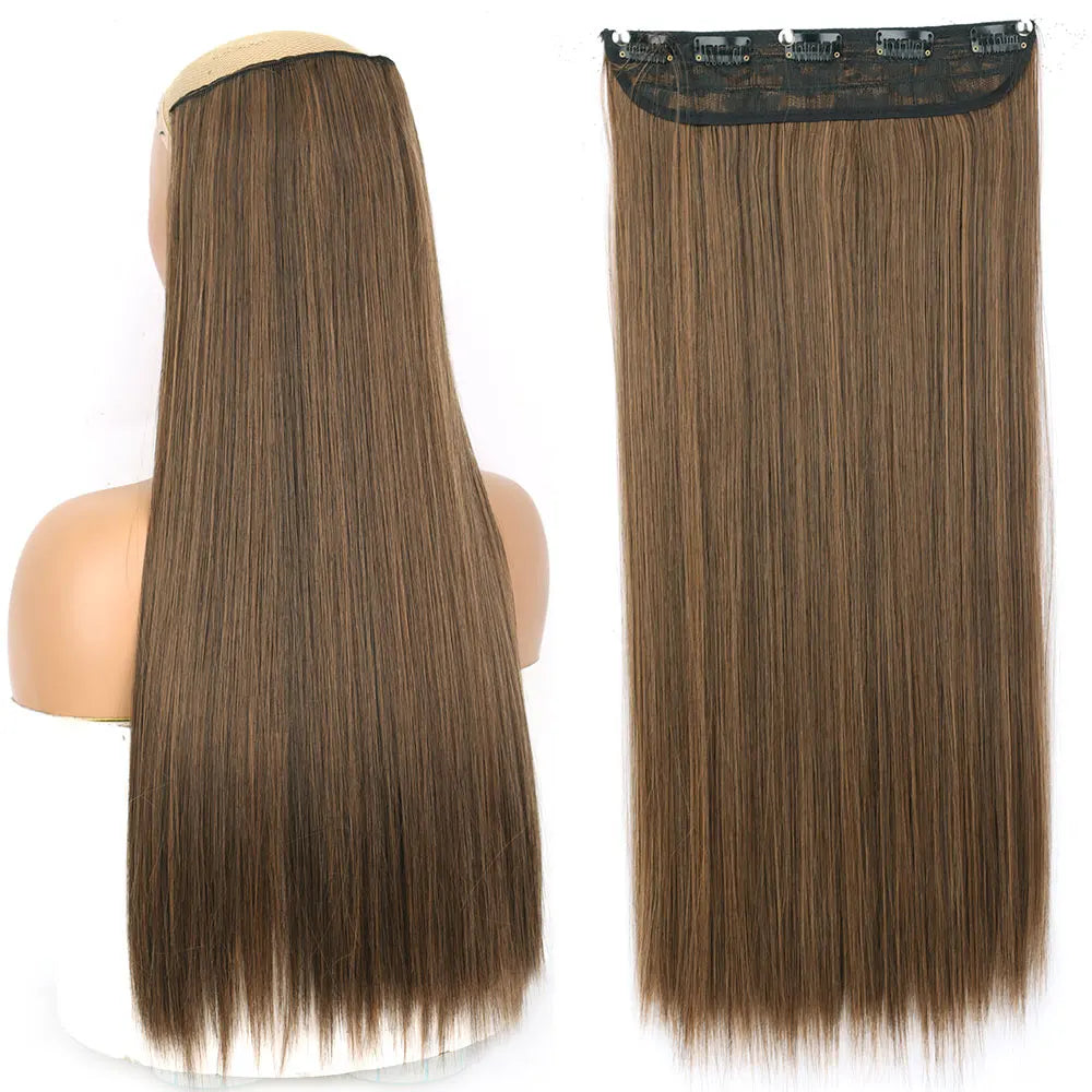 Synthetic Clip In Hair Extensions 80cm Long