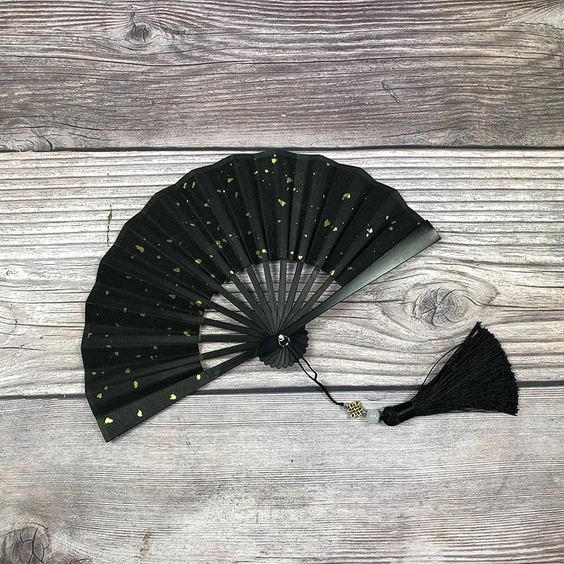 4-6 Inch Mini Folding Fan Portable DIY Painting Children'S Fan Ancient Style Held Dance Fans Party Wedding Summer Fan Accessorie