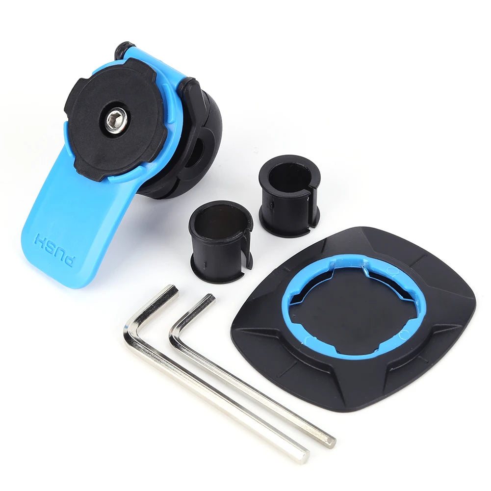 Motorcycle Bike Phone Holder Stand Bicycle Quad Lock Phone Holder Shock Absorber Bicycle Mobile Support Handlebar Mount Bracket