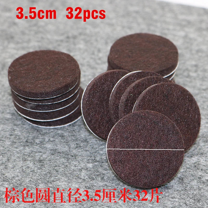 20mm Felt Chair Leg Pads 5mm Thick Floor Scratch Protector Mat Mute Non-slip Self Adhesive DIY Furniture Accessories