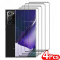 4Pcs Curved Tempered Glass For Samsung Galaxy S25 S24 S23 S22 S21 Ultra Plus S21 S20 S10 Note 20 10 S8 S9 Screen Protector Glass