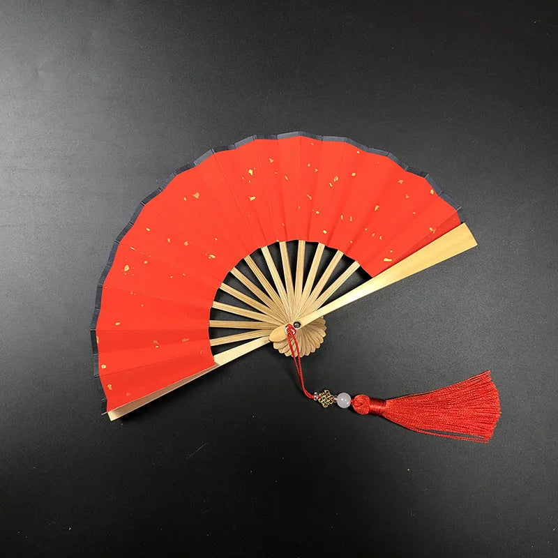 4-6 Inch Mini Folding Fan Portable DIY Painting Children'S Fan Ancient Style Held Dance Fans Party Wedding Summer Fan Accessorie