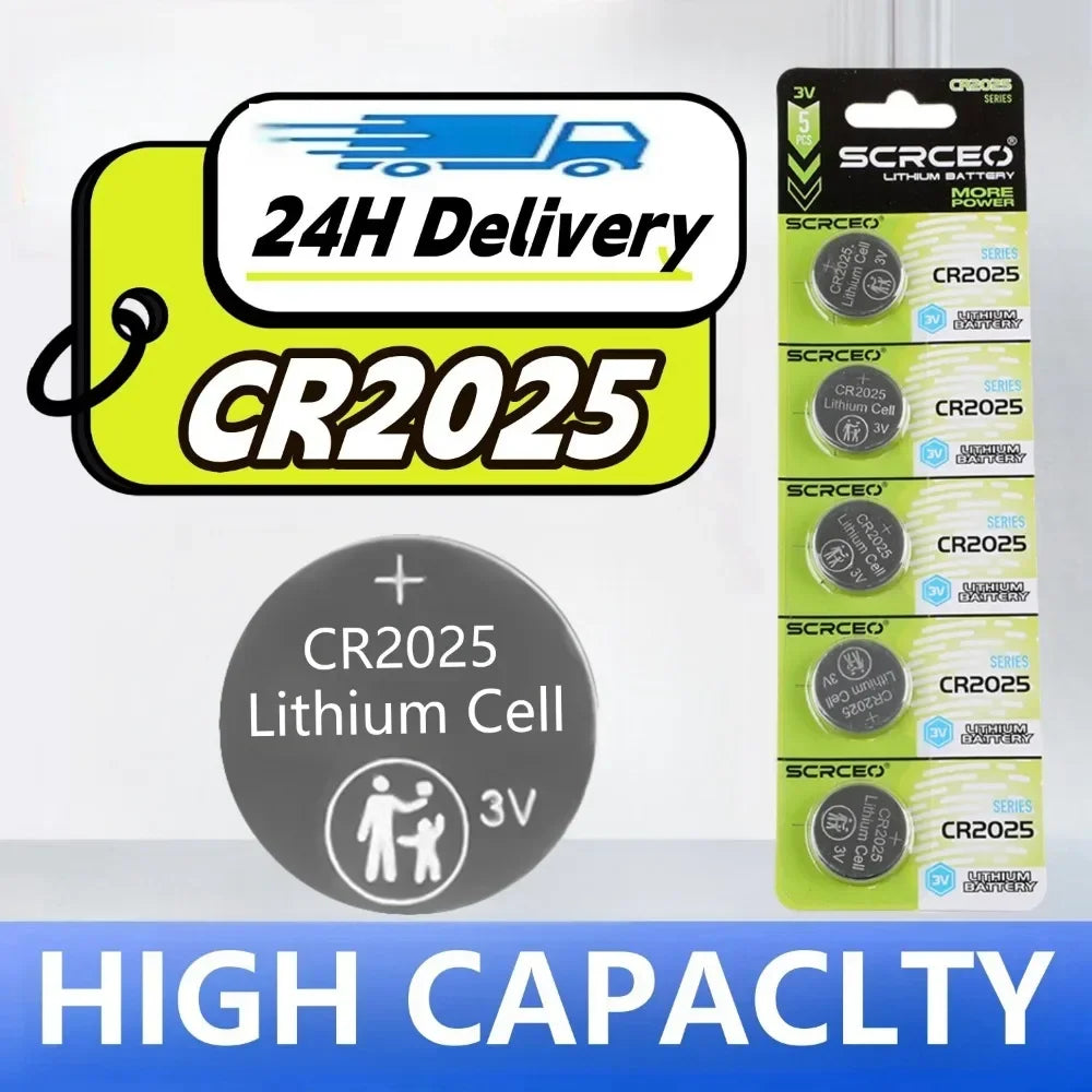 2-50PCS 3V CR2025 CR 2025 Lithium Button Battery DL2025 BR2025 5003LC LM2025 Coin Cell Watch Batteries For Toys Clock Computer
