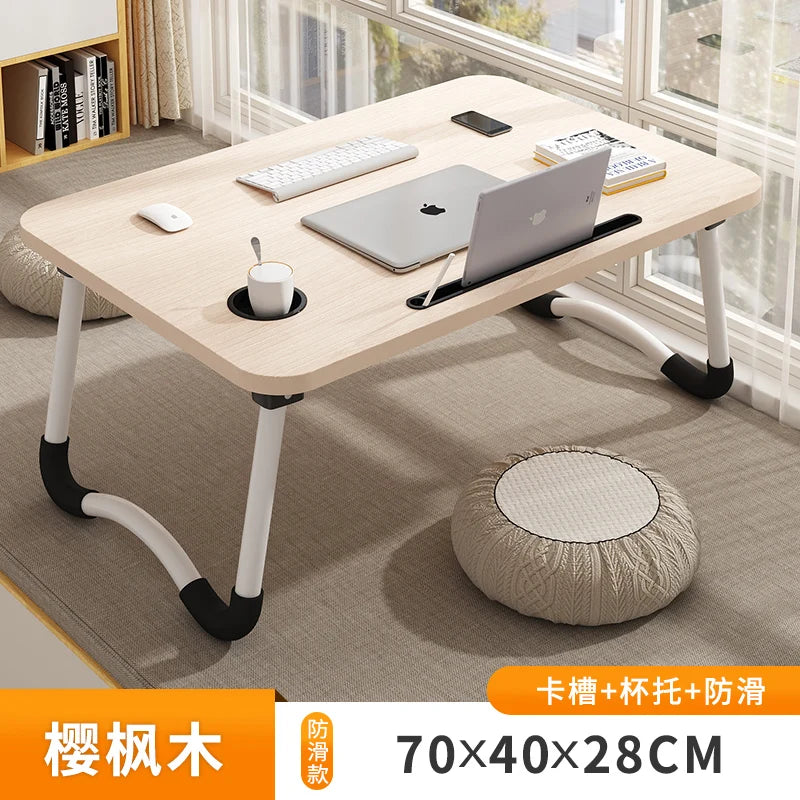Bed Desk Lazy Portable Computer Desk Home Folding Table Bedroom Bay Window Sitting Small Table Student Dormitory Study Table