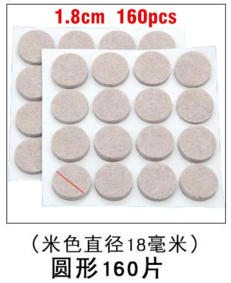 Self Adhesive Felt Chair Leg Pads Floor Protectors Furniture Legs Table Leg Covers Round Bottom Anti-Slip Pads Chair Socks Feet