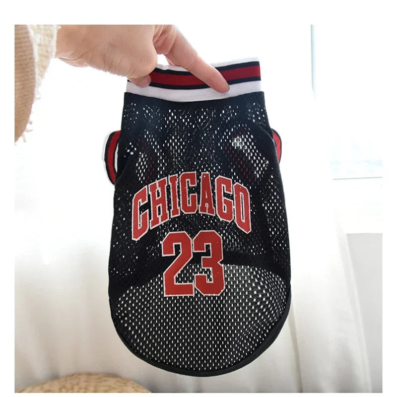 Mesh Breathable Dog Basketball Jersey
