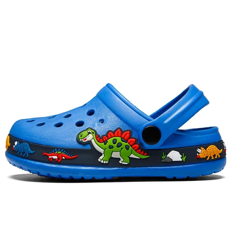 Children Boys Slippers Cartoon Excavator Clogs