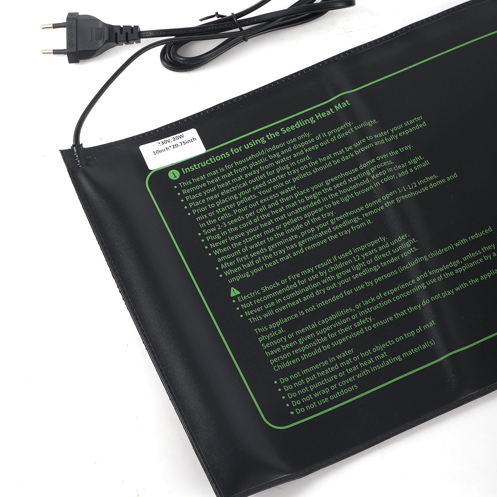 Seedling Heating Mat 20W Waterproof Plant Seed Germination Propagation Clone Starter Pad EU Plug Garden Supplies