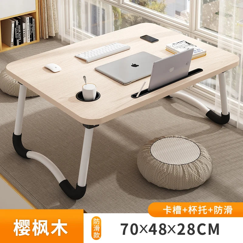 Bed Desk Lazy Portable Computer Desk Home Folding Table Bedroom Bay Window Sitting Small Table Student Dormitory Study Table