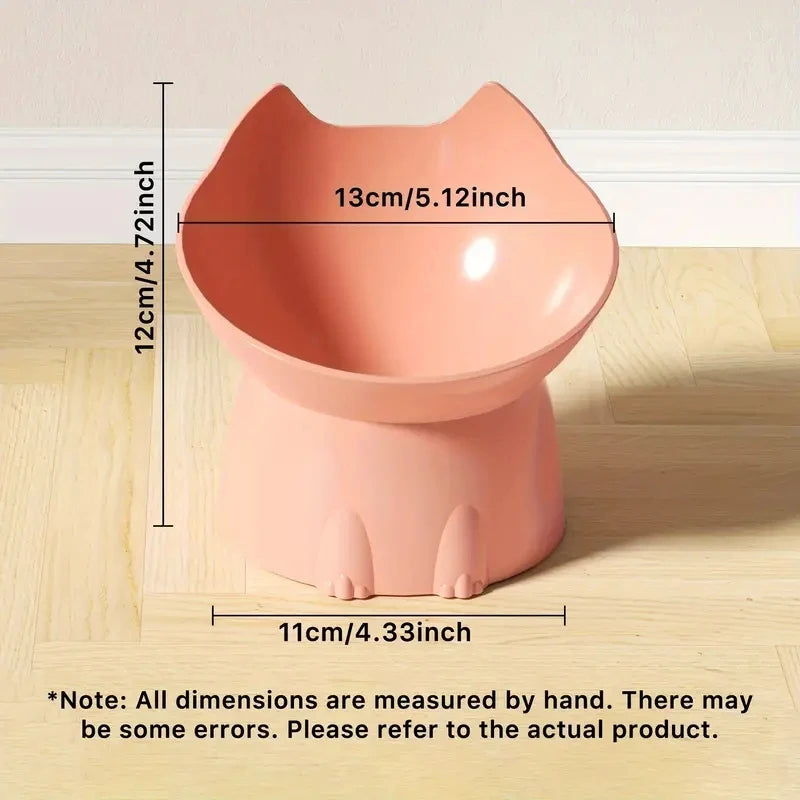 Elevated Cat Bowl Anti-Tip Raised Feeding Dish