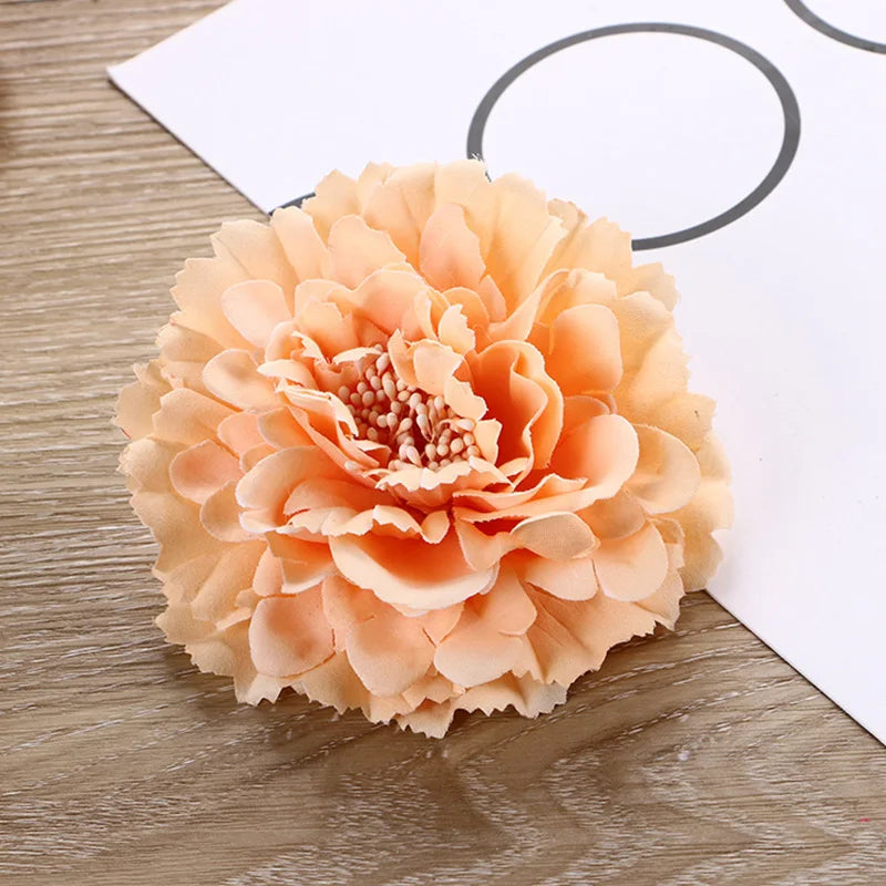 Spring Summer Simulated Peony Flowers Hair Claw Clip Headdress Women Girls Korean Sweet Colored Floral Hairpin Hair Accessories