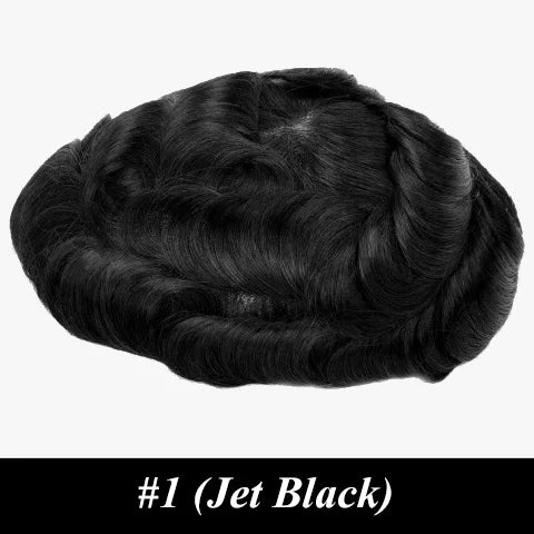 Permier Male Hair Prosthesis Ultra-Thin 0.03mm Skin Wigs for men 6" Men's capillary prothesis Toupee 100% Human Hair Men's Wig