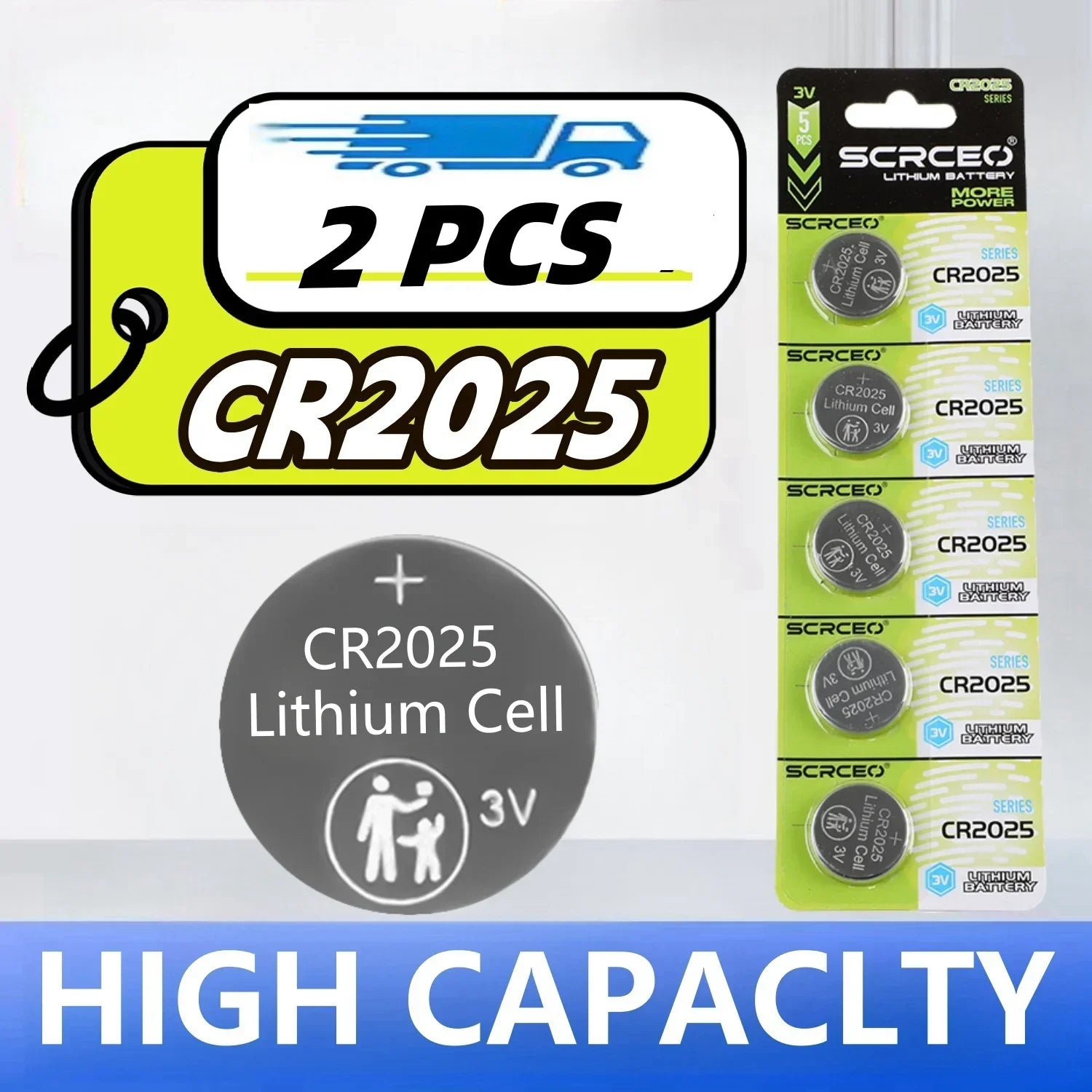 2-50PCS 3V CR2025 CR 2025 Lithium Button Battery DL2025 BR2025 5003LC LM2025 Coin Cell Watch Batteries For Toys Clock Computer