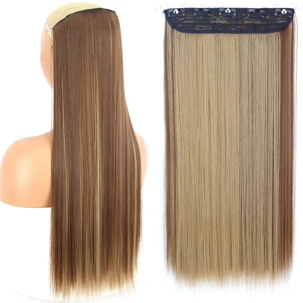 Synthetic Clip In Hair Extensions 80cm Long