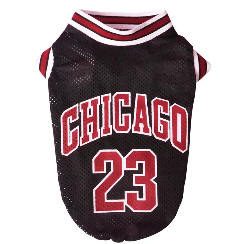 Mesh Breathable Dog Basketball Jersey
