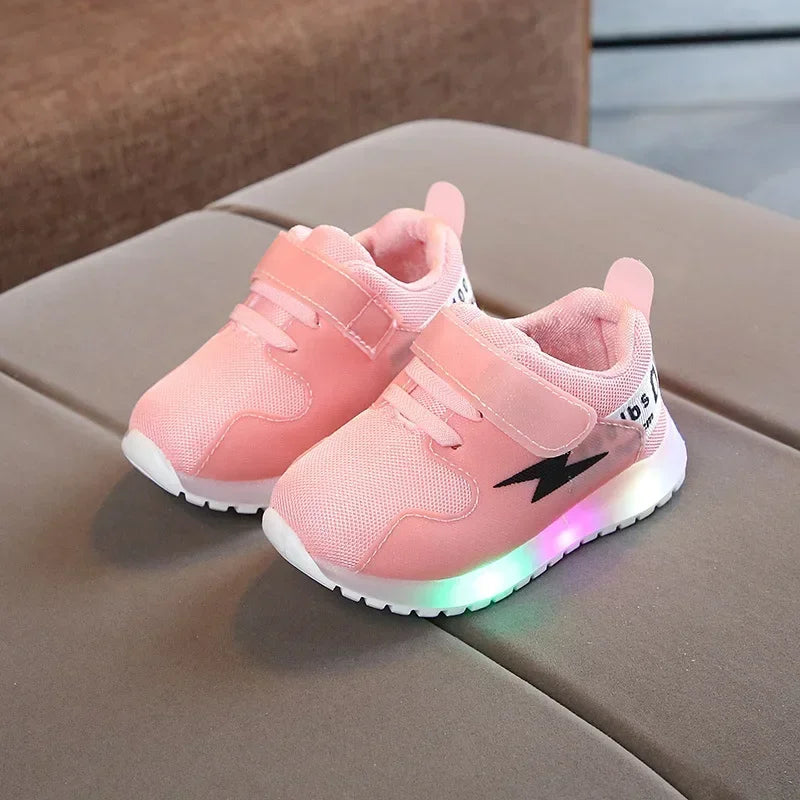 Breathable Sneakers Shoes with Multicolor LED for Children-2