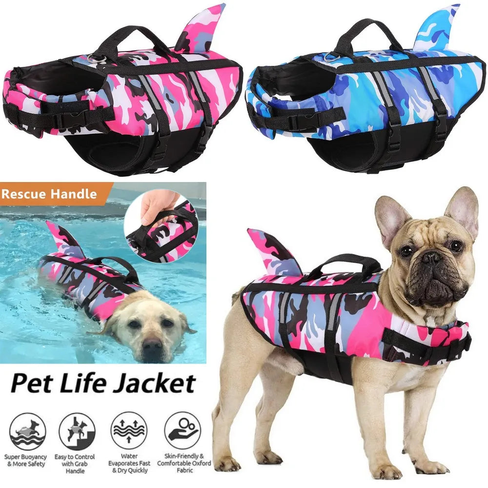 Pet Dog Life Jacket Vest Swimming Harness