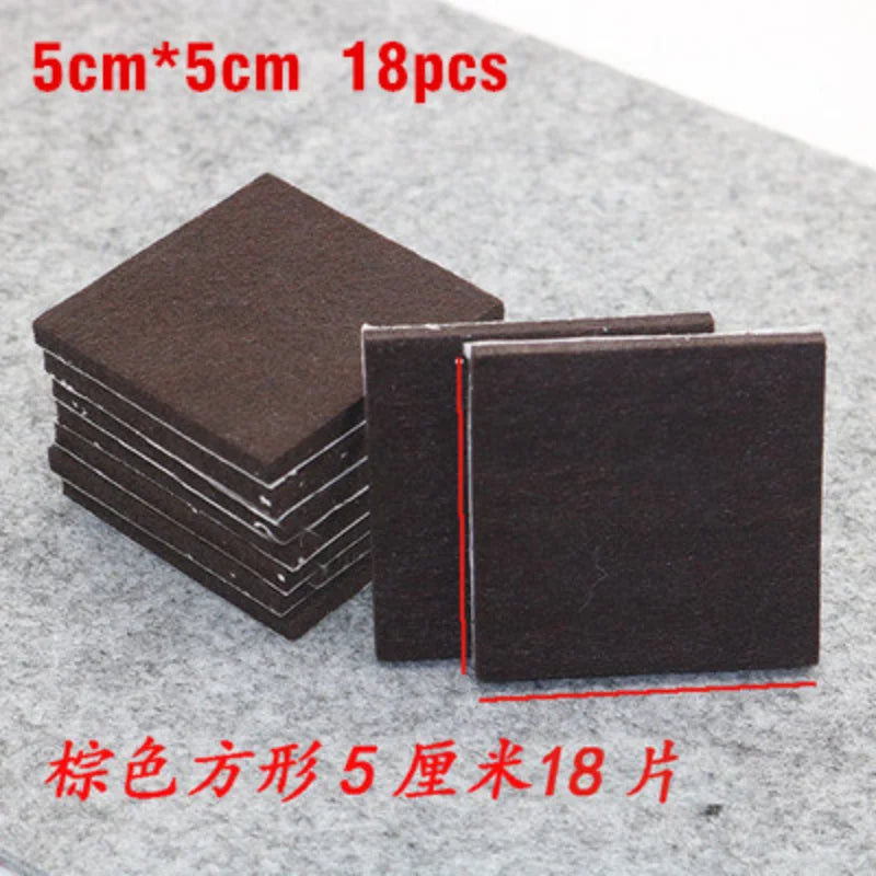 20mm Felt Chair Leg Pads 5mm Thick Floor Scratch Protector Mat Mute Non-slip Self Adhesive DIY Furniture Accessories