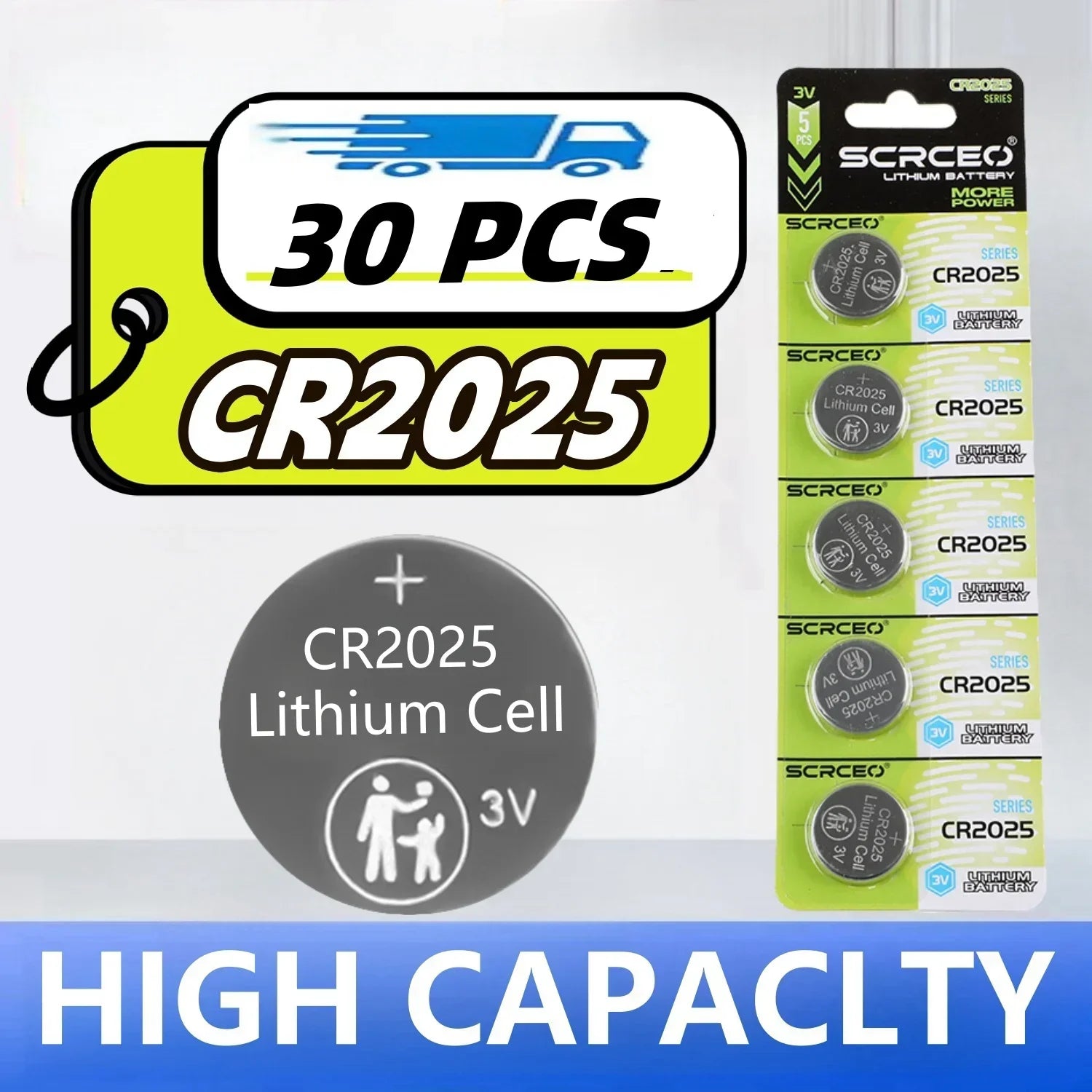 2-50PCS 3V CR2025 CR 2025 Lithium Button Battery DL2025 BR2025 5003LC LM2025 Coin Cell Watch Batteries For Toys Clock Computer