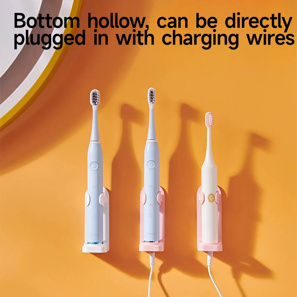 Electric toothbrush holder, wall-mounted toothbrush holder without drilling, wall-mounted bathroom shelf and toilet storage rack