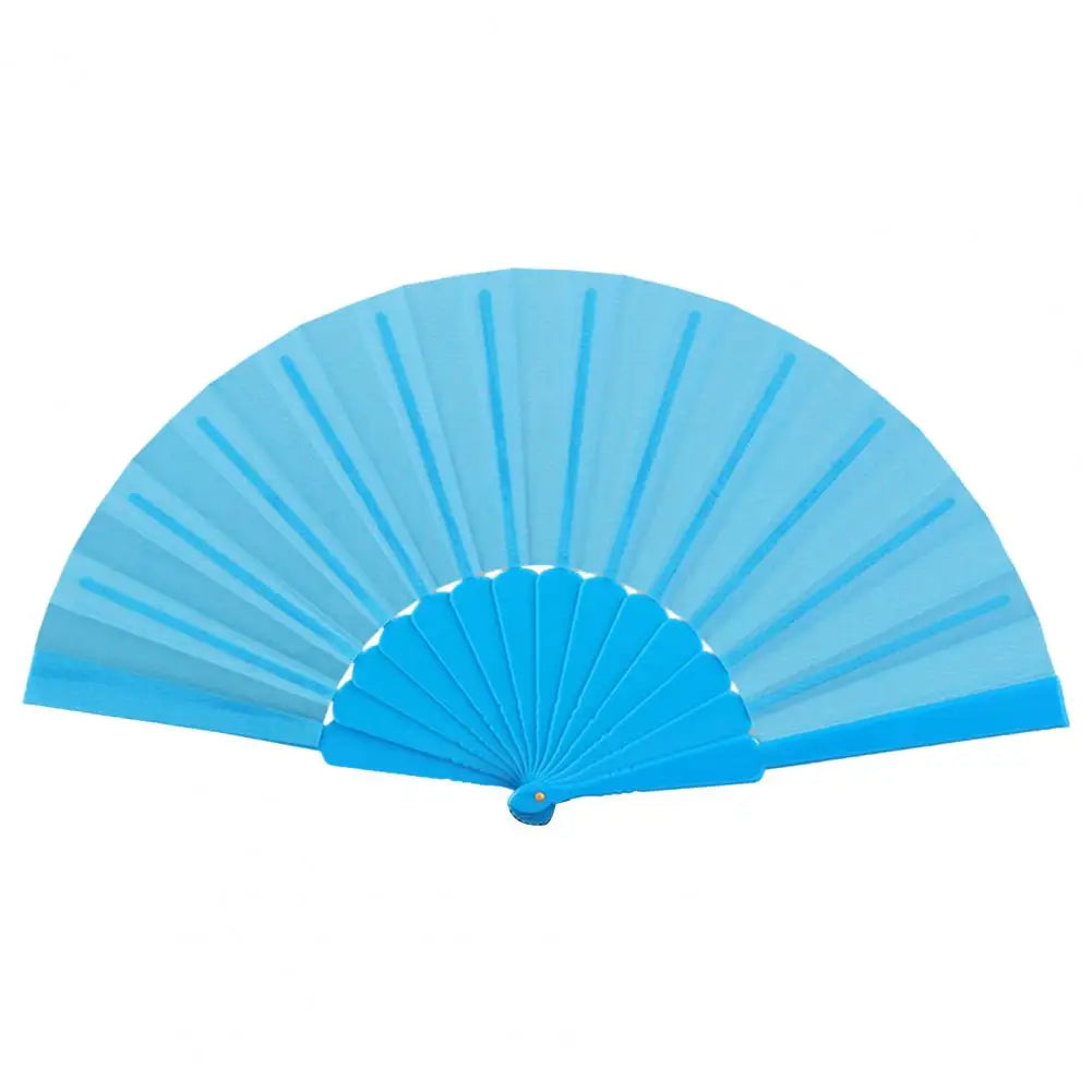 Floral Lace Folding Fan Solid Color Strong Structure Portable Handheld Fan For Weddings Parties Travel Portable Women Fans