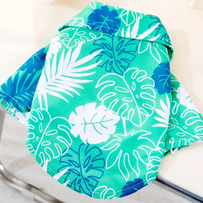 Hawaiian Style Pet Beach Dog Shirt Coconut Print