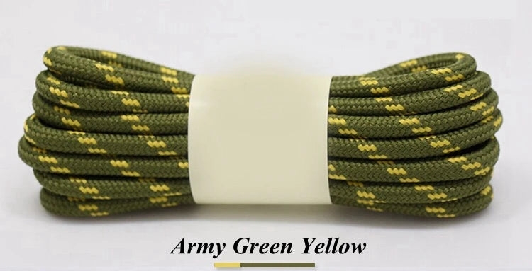 1Pair Round Shoelaces Durable Polyester Shoelace Outdoor Boots Sneakers Laces for Shoes 100/120/140/160cm Shoe Accessories