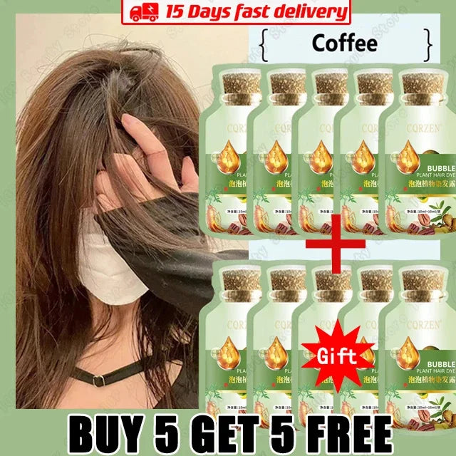 Natural Herbal Hair Dye Shampoo 5 Minutes