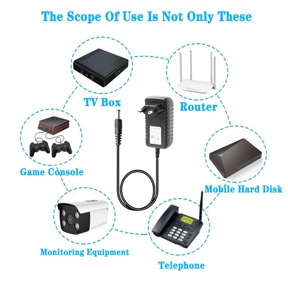 DC Power Adapter 15V 18V 19V 20V 22V 24V 25V 26V 27V 28V 30V 31V 32V 36V 1A 1000MA Robot Vacuum Cleaner Power Cord Charger