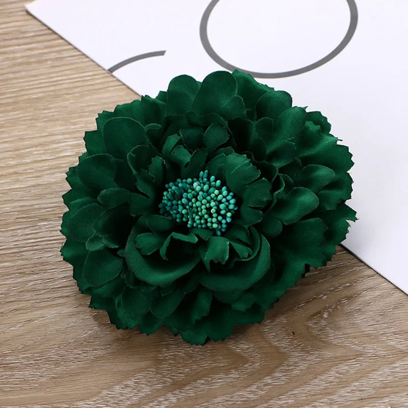 Spring Summer Simulated Peony Flowers Hair Claw Clip Headdress Women Girls Korean Sweet Colored Floral Hairpin Hair Accessories