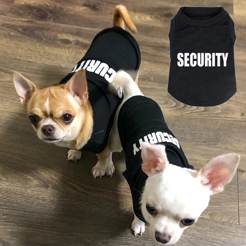 Security Dog Vest Small Dogs T-shirt