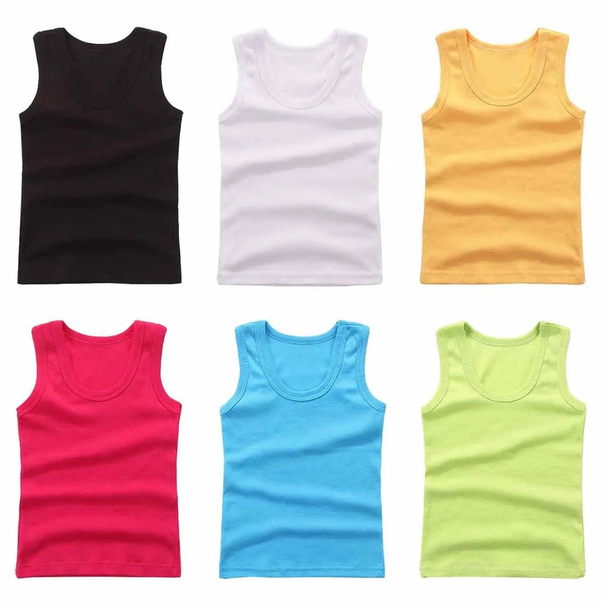 Kids Cotton Vest Tank Top 2-12Y