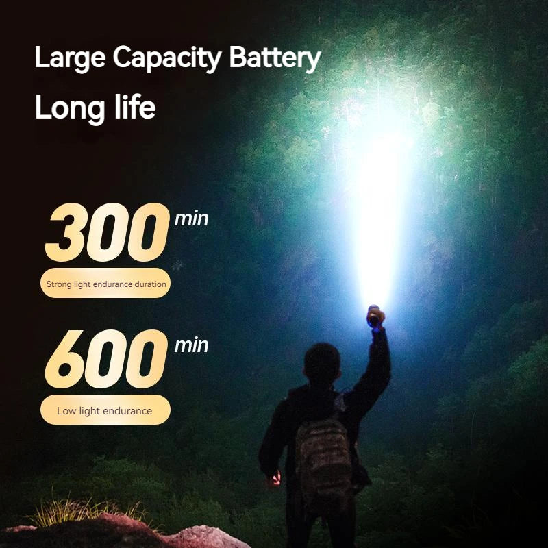 Philips 2024 New EDC Portable Flashlight Rechargeable LED Flashlights for Camping Hiking