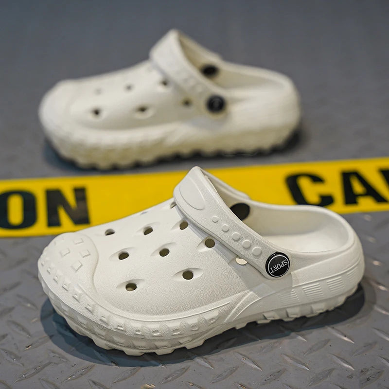Luxury Children Slippers Boy Sandals Korea Style Thick Sole Summer Shoes Sneaker Water Beach Clogs Casual Sports Slipper Sandal