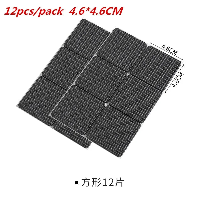 2-48PCS Chair Leg Pads Floor Protectors for Furniture Legs Table Leg Covers Round Bottom Anti Slip Floor Pads Rubber Feet