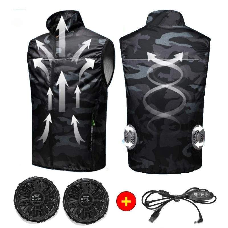 Wearable Cooling Fan Vest Air Conditioner
