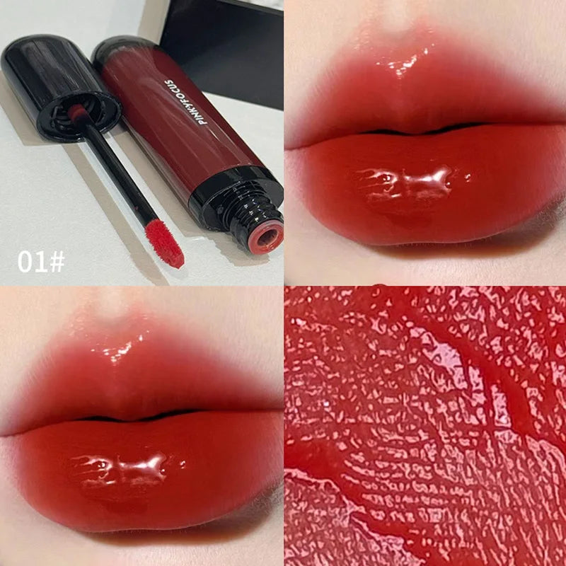 Red Brown Mirror Lip Glaze Liquid Lipstick