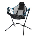 DZ Outdoor Portable Folding Rocking Chair Breathable Mesh Moon Chair Folding Chair Fishing Camping Beach Leisure Outdoor Chairs