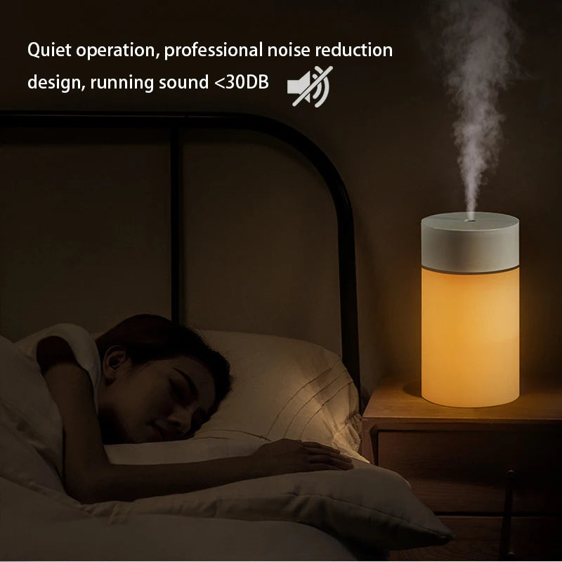 260ML Mini Humidifier USB Ultrasonic Air Humidifier LED Lamp Essential Oil Diffuser Car Purifier Aroma Anion Mist Maker portable