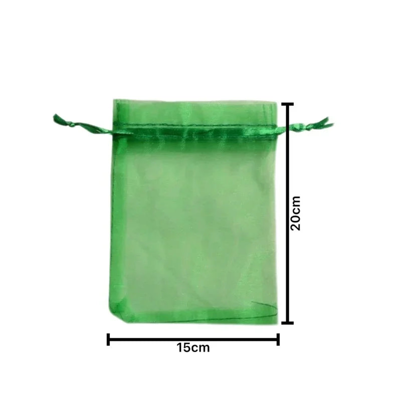 100pcs Fruit Protection Bags Anti-Bird Garden Netting Bags Strawberry Grapes Mesh Bag Plante Vegetable Netting Cover Garden Tool