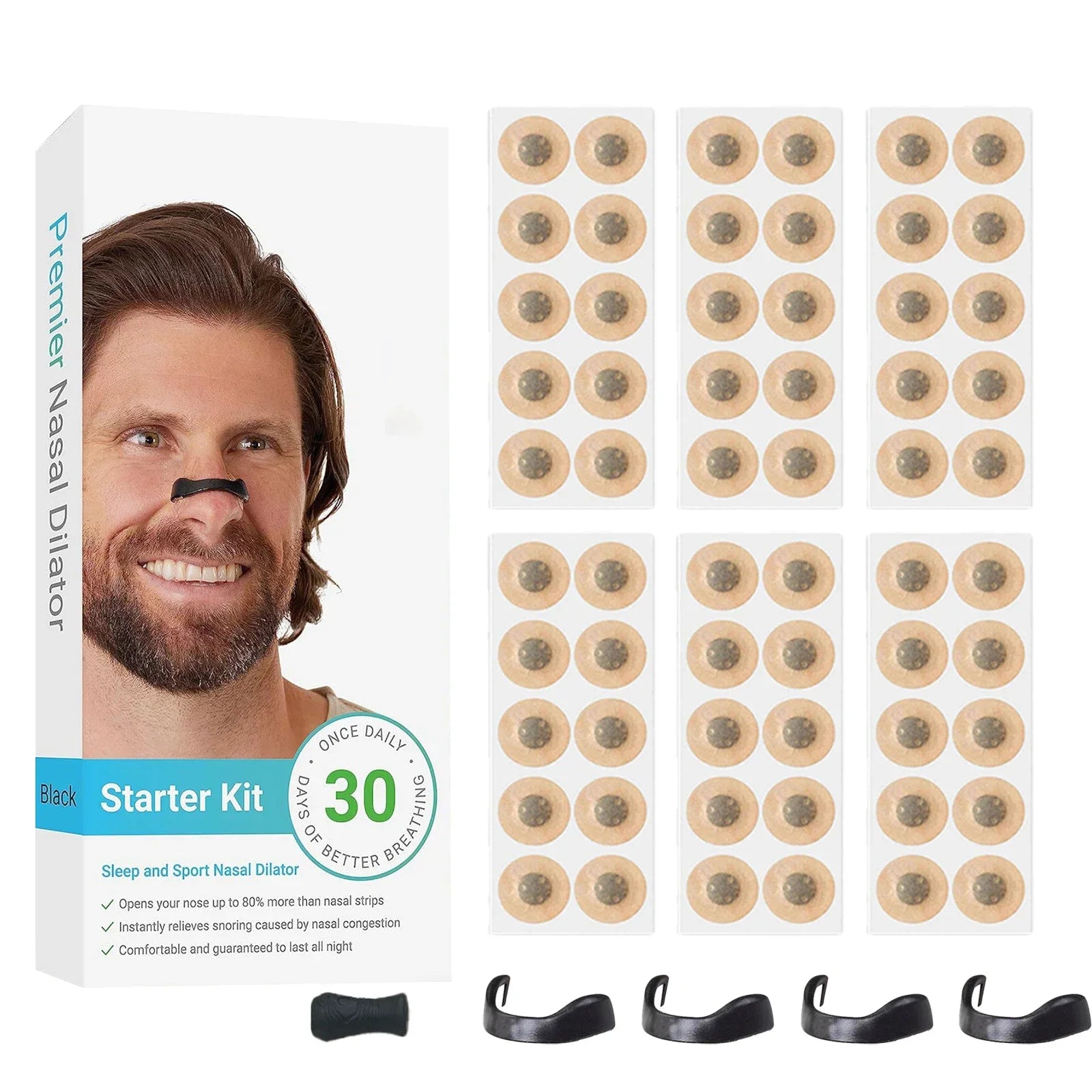 Nasal Breathing Dilators Starter Kits Magnetic Nose Strips Increase Sports Air Intake Improve Sleeping Reduce Snoring