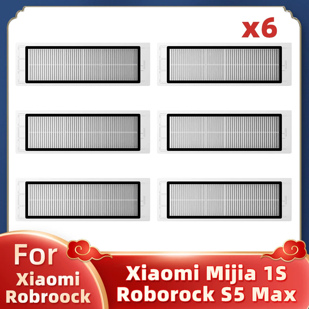 For Xiaomi Mi Robot Vacuum Cleaner 1 / 1S SDJQR01RR SDJQR02RR SDJQR03RR Roborock E2 E3 E4 E5 S4 S4 Max S5 Main Side Brush Filter